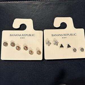 Banana Republic Earrings (2 sets of 3)